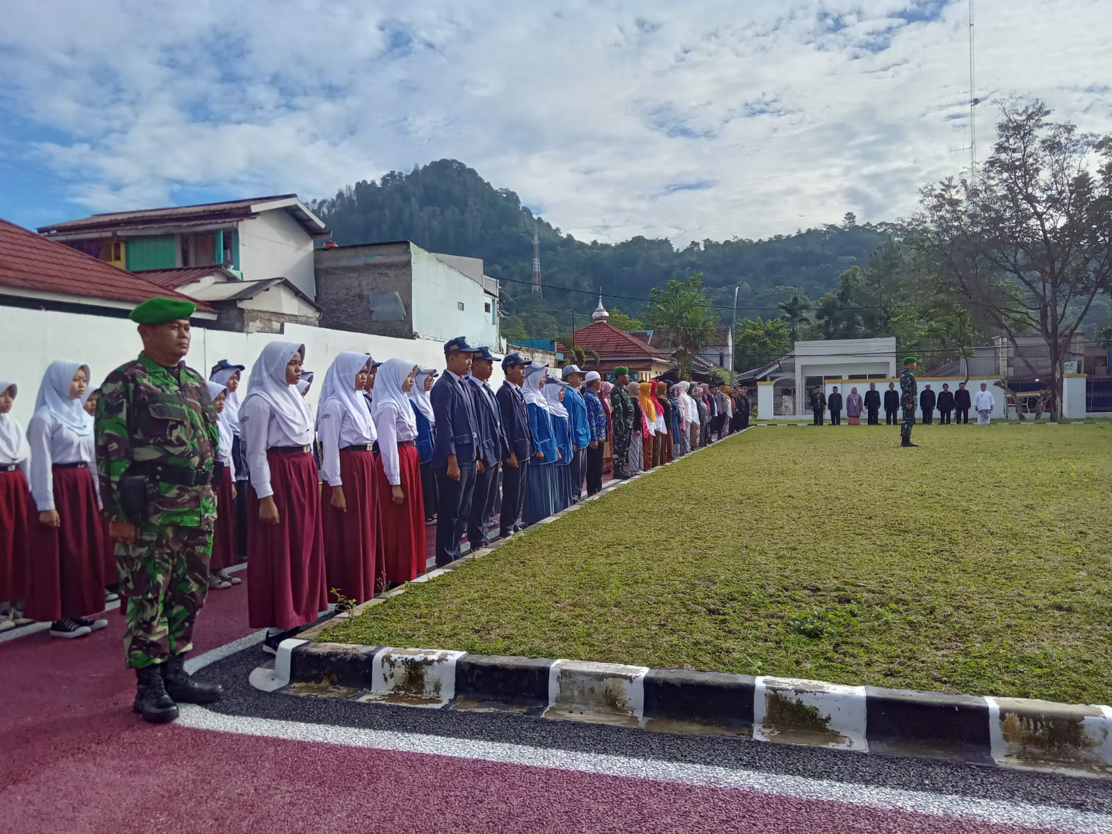 Babinsa Koramil 0608-05/Cugenang Mengikuti Upacara Hari Kebangkitan Nasional ke-117