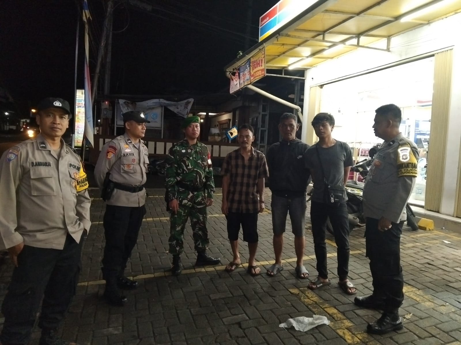 Patroli Cipkon Gabungan TNI-POLRI Wilayah Kec. Cugenang Berjalan Lancar