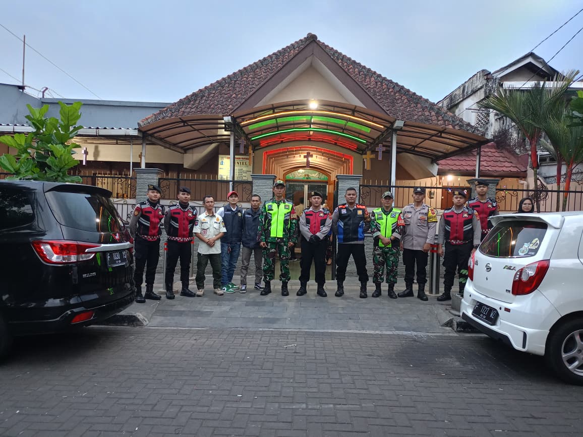 SERTU CECENG AMANKAN KEGIATAN IBADAH KENAIKAN ISA ALMASIH DI GEREJA KRISTEN PROTESTAN (PENIEL)