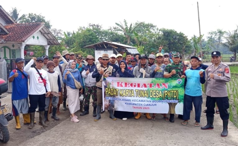 SERTU EJANG NUGRAHA LAKSANAKAN PADAT KARYA TUNAI DESA, TINGKATKAN KEMANDIRIAN MASYARAKAT DESA NEGLASARI