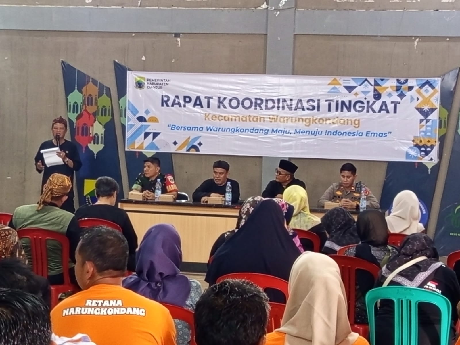 SERTU JHONI HADIRI RAPAT KOORDINASI TINGKAT KECAMATAN WARUNG KONDANG