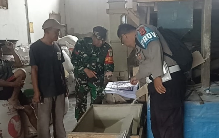 BABINSA DESA CIBADAK KOPTU ADE UPUN LAKSANAKAN KEGIATAN PENDAMPINGAN GILINGAN PADI