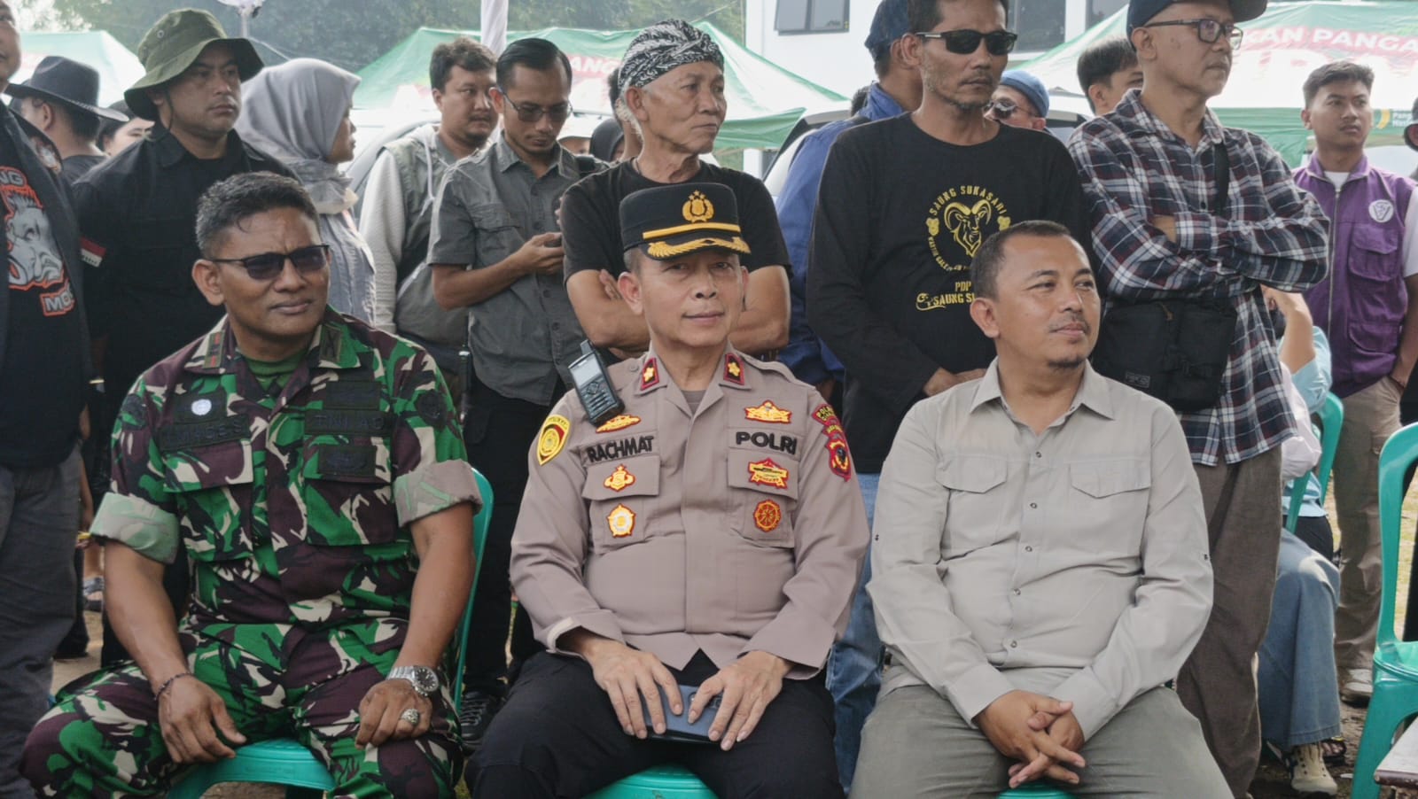 PJS DANRAMIL KARANGTENGAH HADIRI PEMBUKAAN KONTES KETANGKASAN DOMBA GARUT DAN PERESMIAN LAPANG BM