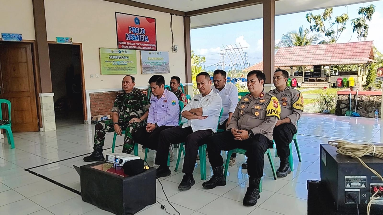 DANRAMIL CUGENANG MENGIKUTI GIAT ZOOM METTING KETAHANAN PANGAN OLEH KAPOLRI