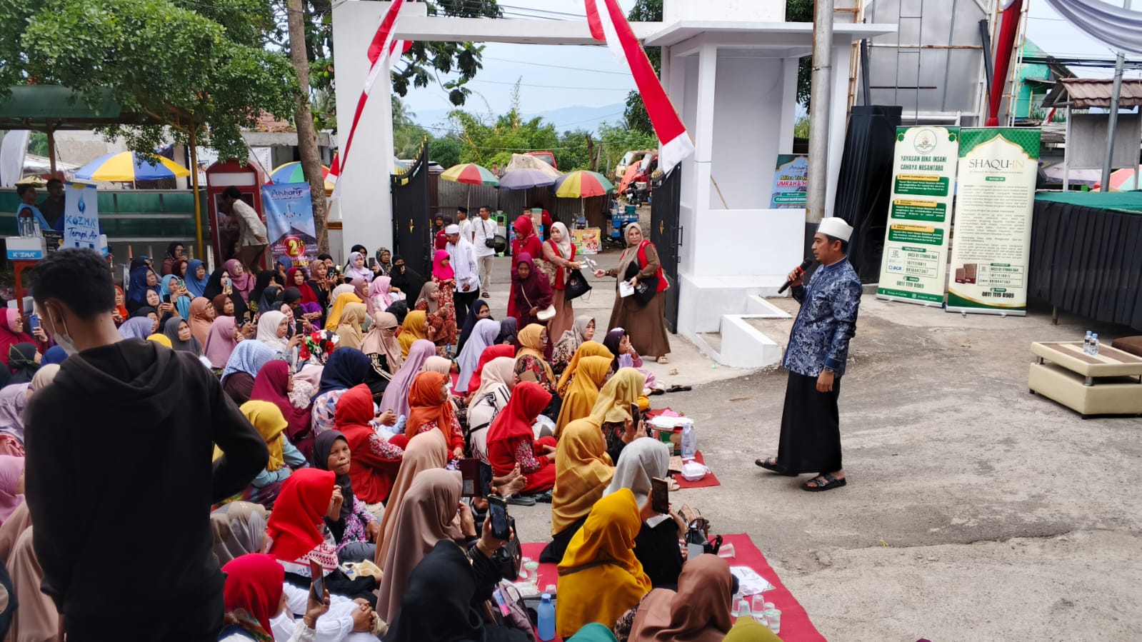 KAPTEN CZI ANDRI HADIRI KEGIATAN PERINGATAN MAULID NABI BESAR MUHAMMAD SAW DI DESA NAGRAK