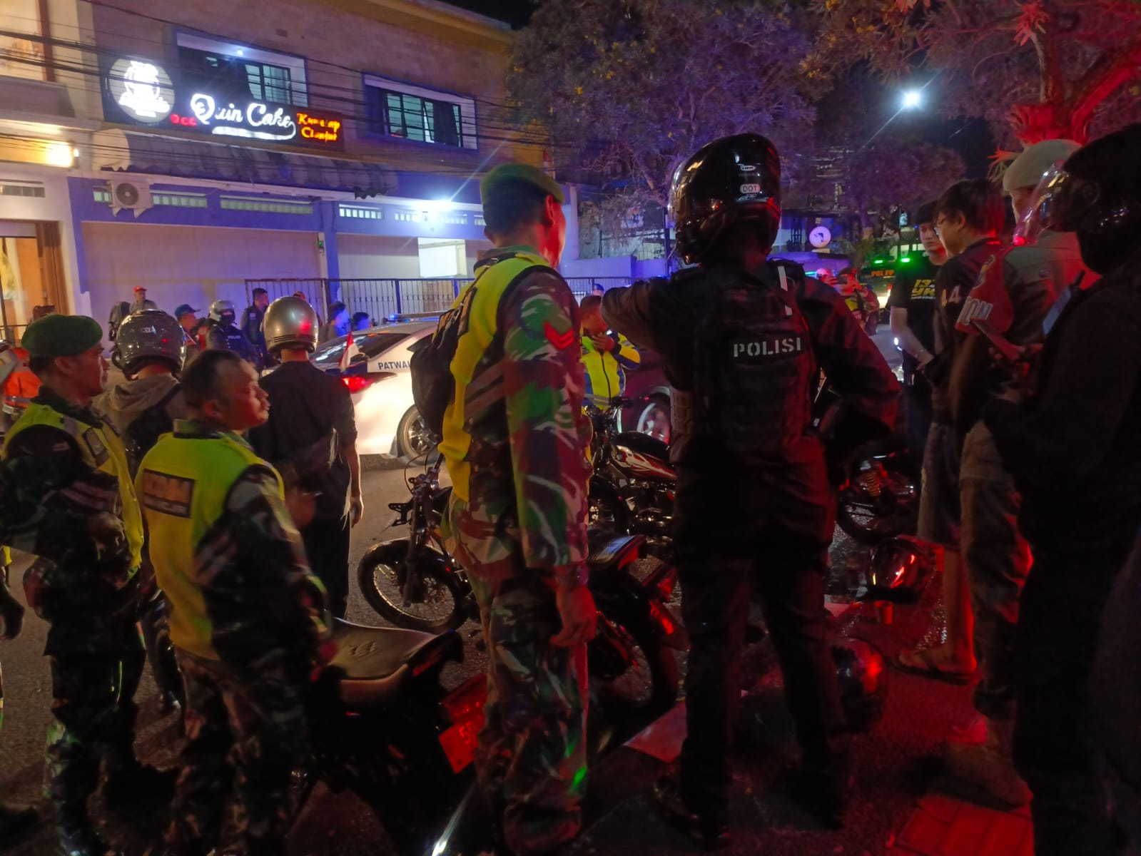 TNI-Polri Bersinergi, Koramil 01/Kota dan Polsek Kota Gelar Cipkon untuk Ciptakan Kamtibmas Kondusif