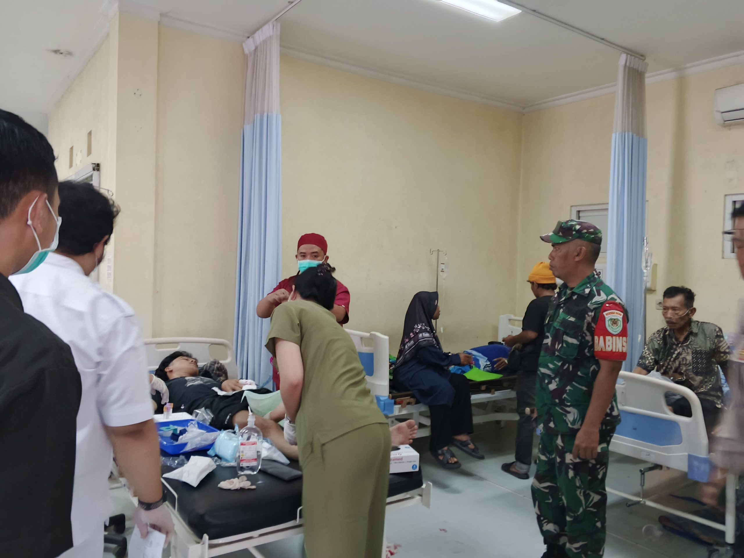 Kecelakaan Sepeda Motor di Jalan Raya Sukanagara-Pagelaran, Dua Pelajar Dilarikan ke Rumah Sakit