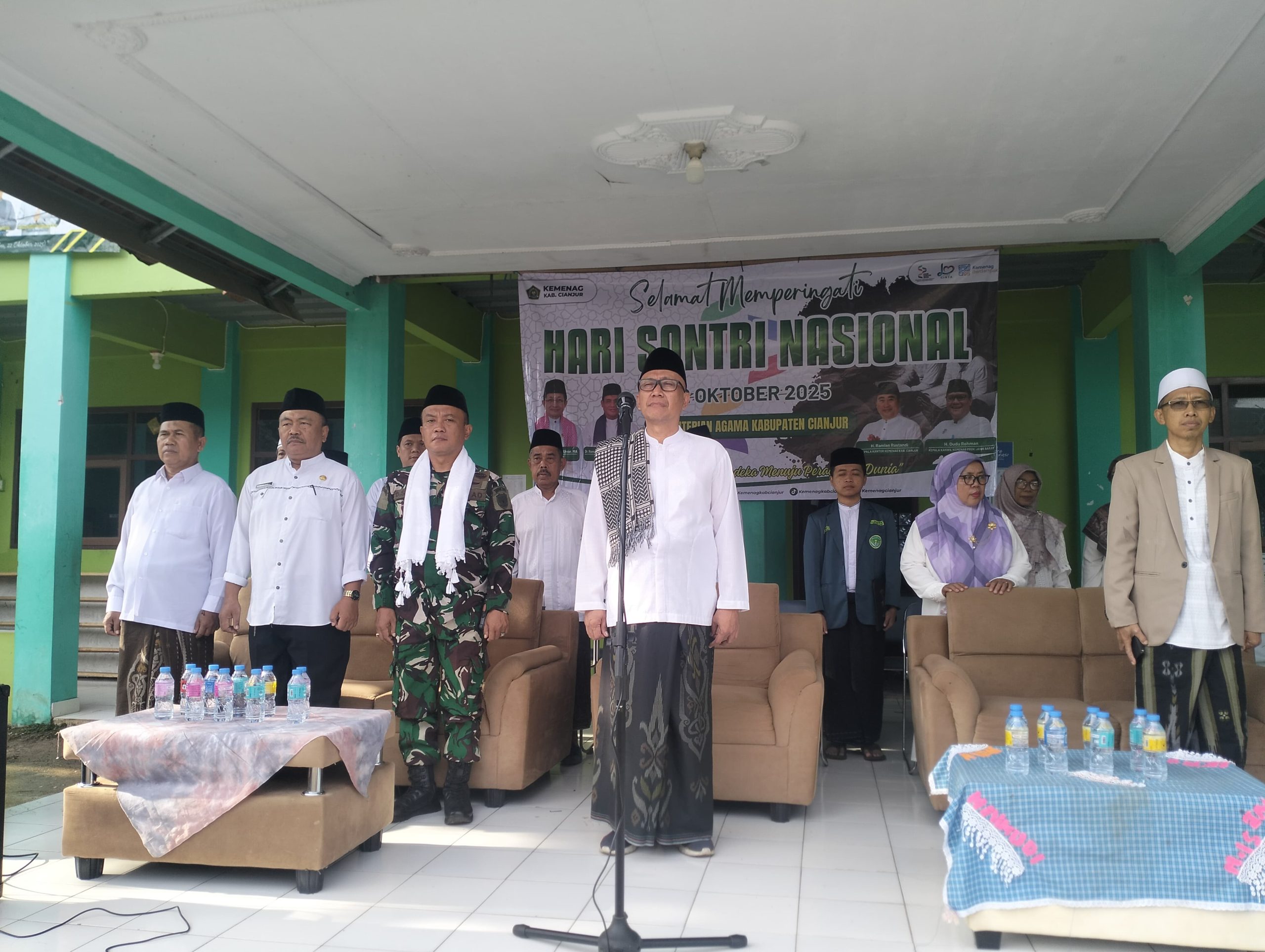 Semangat Jihad Kebangsaan, Kaposmil Ciranjang Dampingi Hari Santri di Sukaluyu