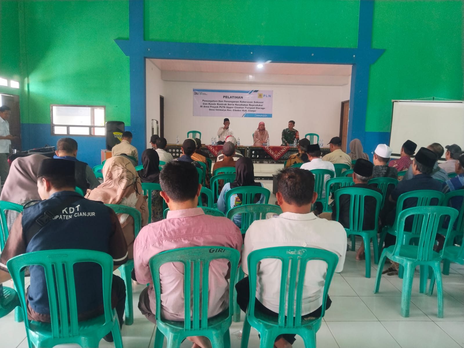 Dukung Keberlanjutan Proyek Nasional, Babinsa Girimulya Hadiri Sosialisasi Pencegahan Kekerasan Seksual dari PLTA Upper Cisokan