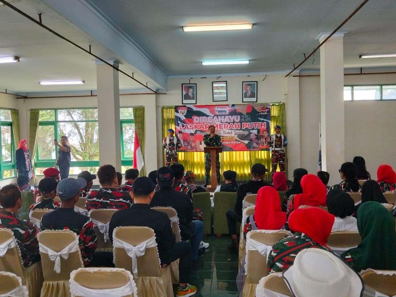 Danramil Cipanas Ajak Laskar Merah Putih Menjadi Pilar Pengaman NKRI dan Pengayom Masyarakat