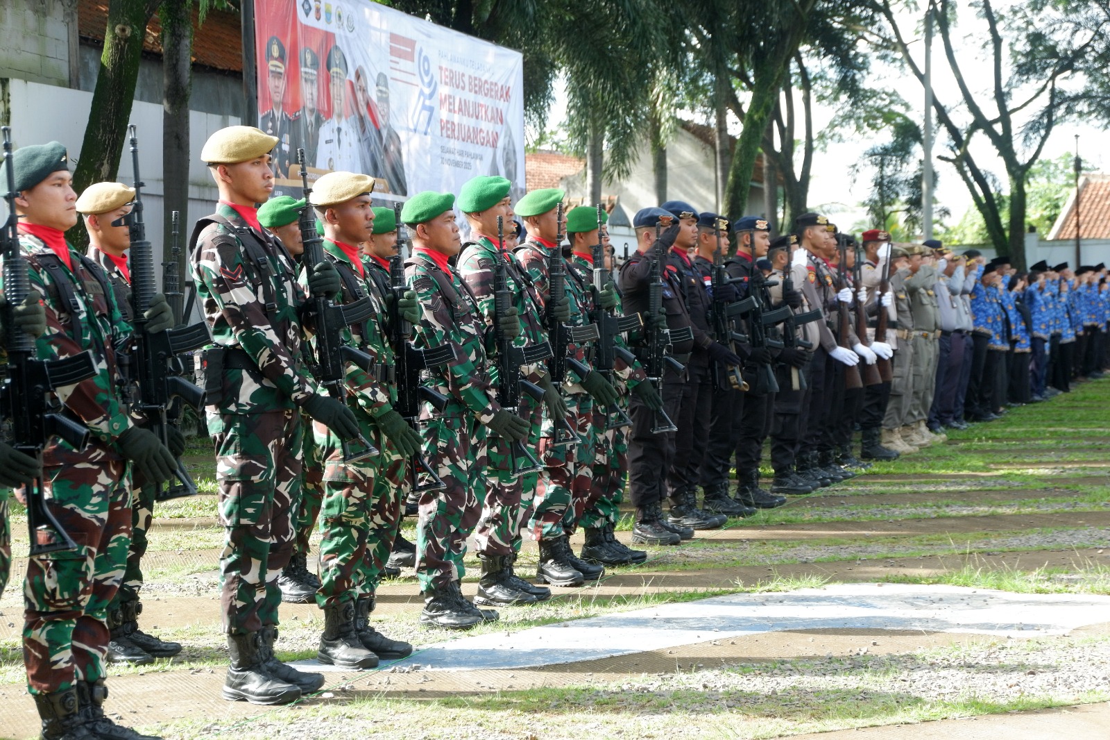 Dandim 0608/Cianjur Pimpin Peran Sentral TNI dalam Peringatan Hari Pahlawan ke-80 Tingkat Kabupaten