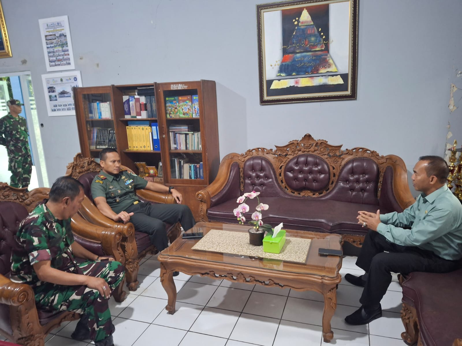 Dandim 0608/Cianjur Tinjau Proyek Rehab Ruang Kelas di SMAN 1 Sukaresmi