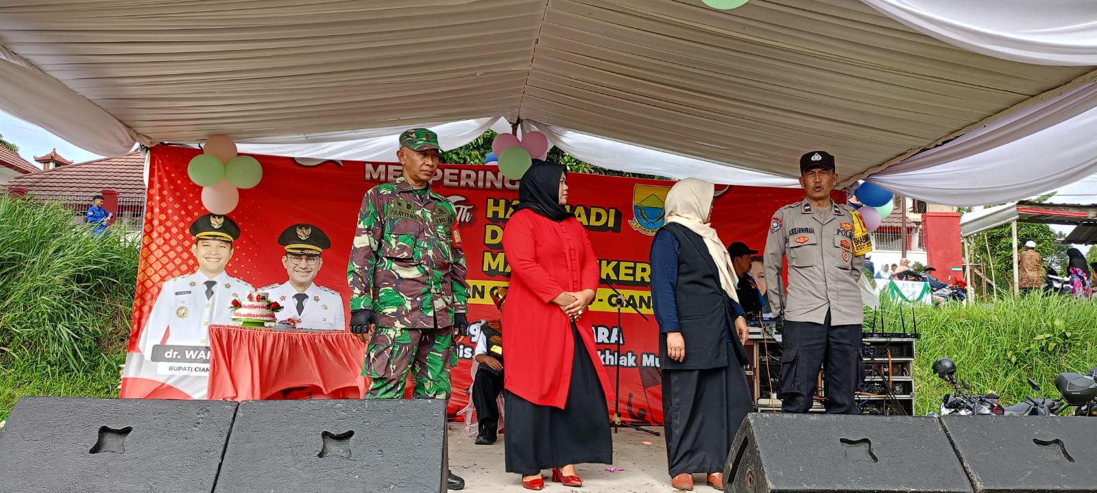 Babinsa Serka Prayitno Kawal Peringatan Hari Jadi Desa Mangunkerta ke-46