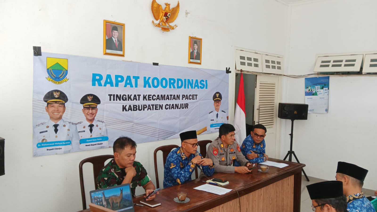 Danpos Pacet Tegaskan Komitmen TNI Dukung Suksesnya Rembug Warga dan Helaran Budaya Hari Jadi Cianjur