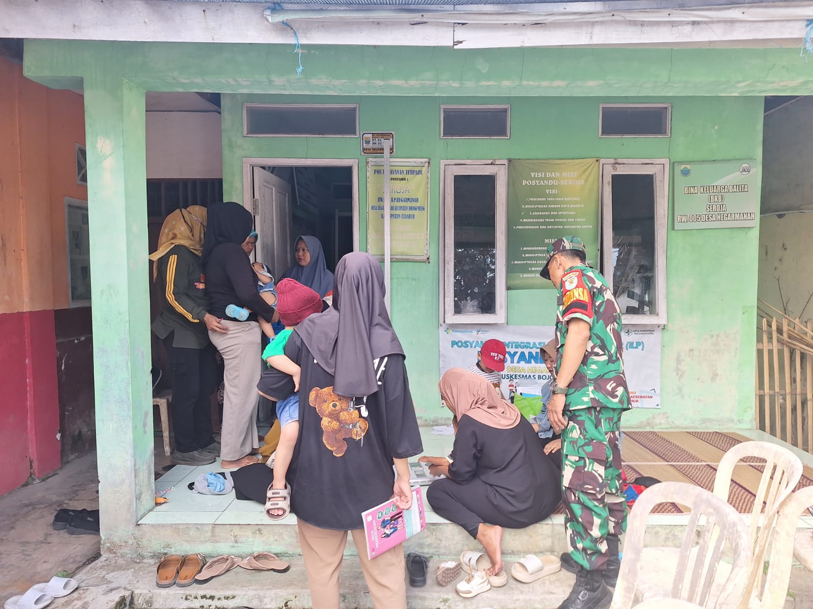 Peltu Tatang Kawal Kesehatan Anak dan Ibu, Laksanakan Monitoring Posyandu Seroja