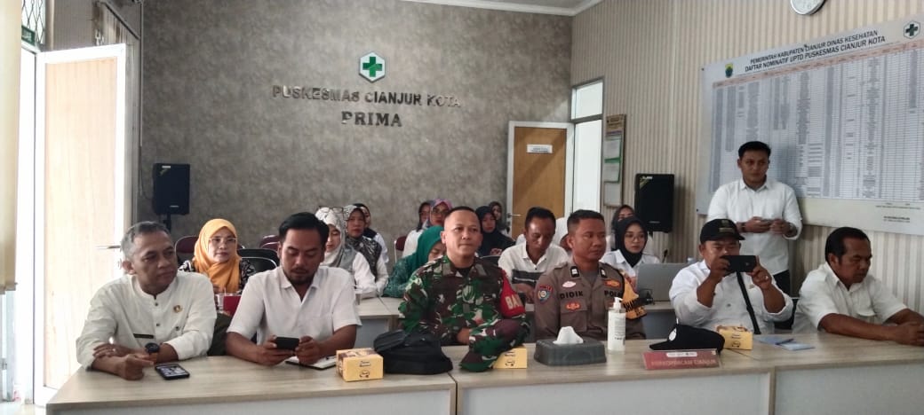 Koramil Cianjur Kota Hadiri Lokmin Lintas Sektor, Perkuat Sinergi Kesehatan