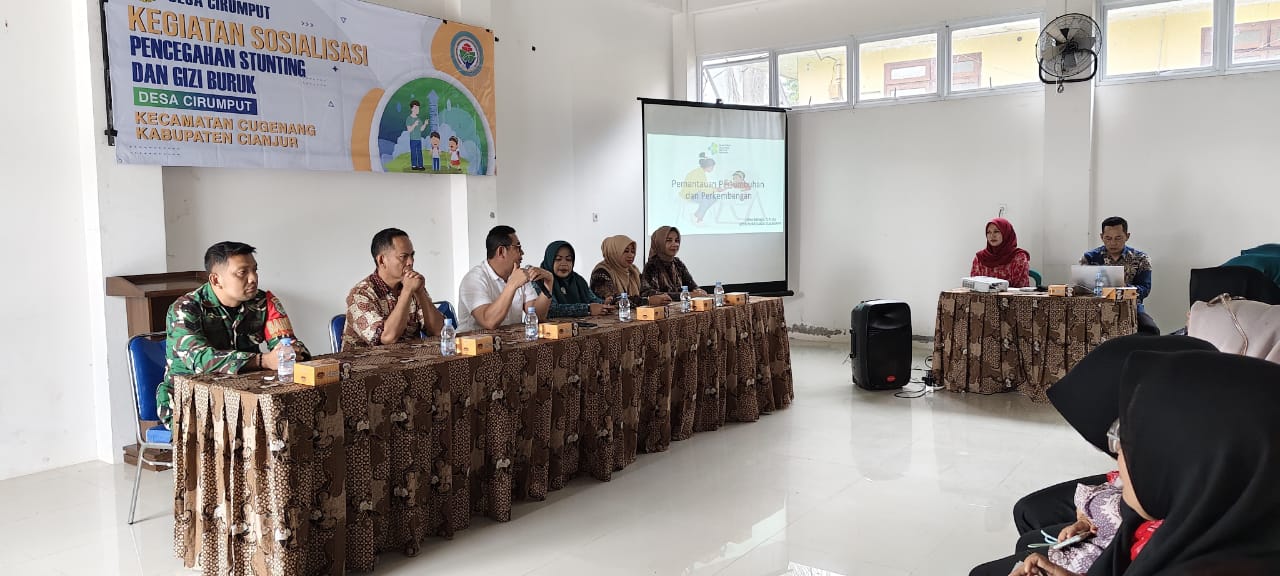 Serka I Wayan Baskara Hadiri Sosialisasi Stunting Desa Cirumput, Dukung Peningkatan Gizi Anak