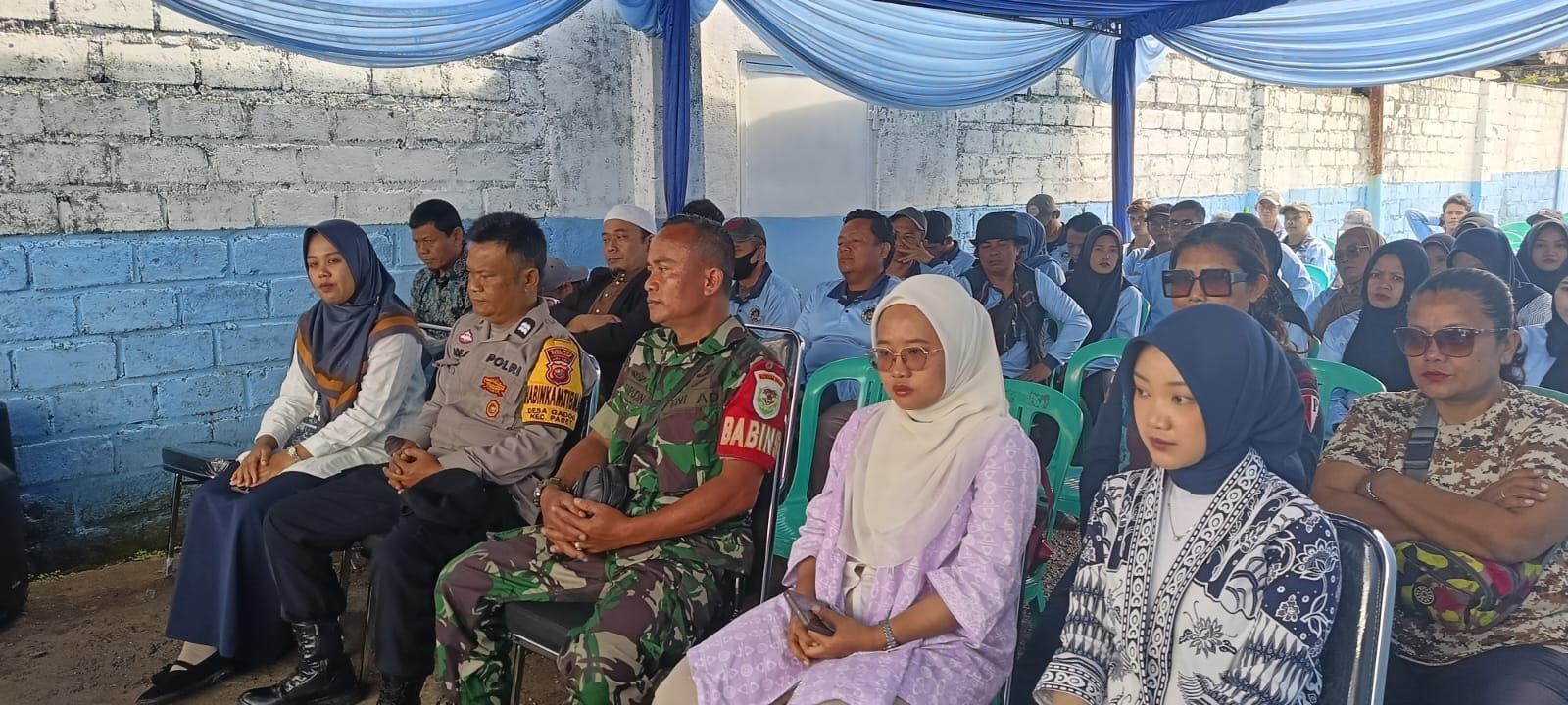 Sertu Ahmad Saepudin Hadiri Launching Dapur Sehat Makan Bergizi Gratis Yayasan Malomo Wali Wali