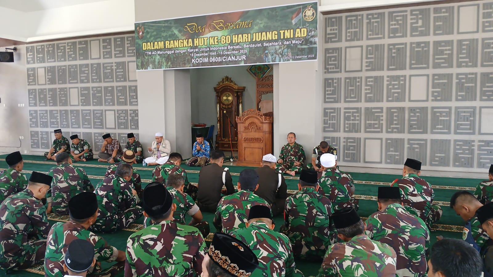 Kodim 0608/Cianjur Gelar Doa Bersama Peringati Hari Juang TNI AD 2025, Kuatkan Manunggal dengan Rakyat
