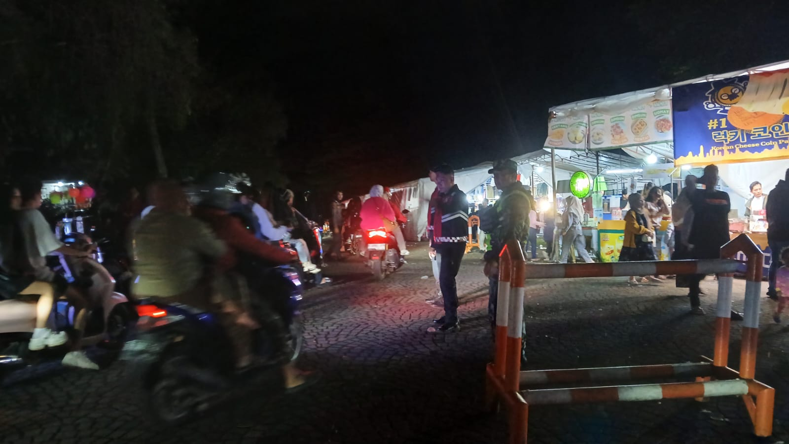 Pelda Usep Munandar Pimpin Pengamanan Malam Tahun Baru di Kawasan Wisata Little Venice Cipanas