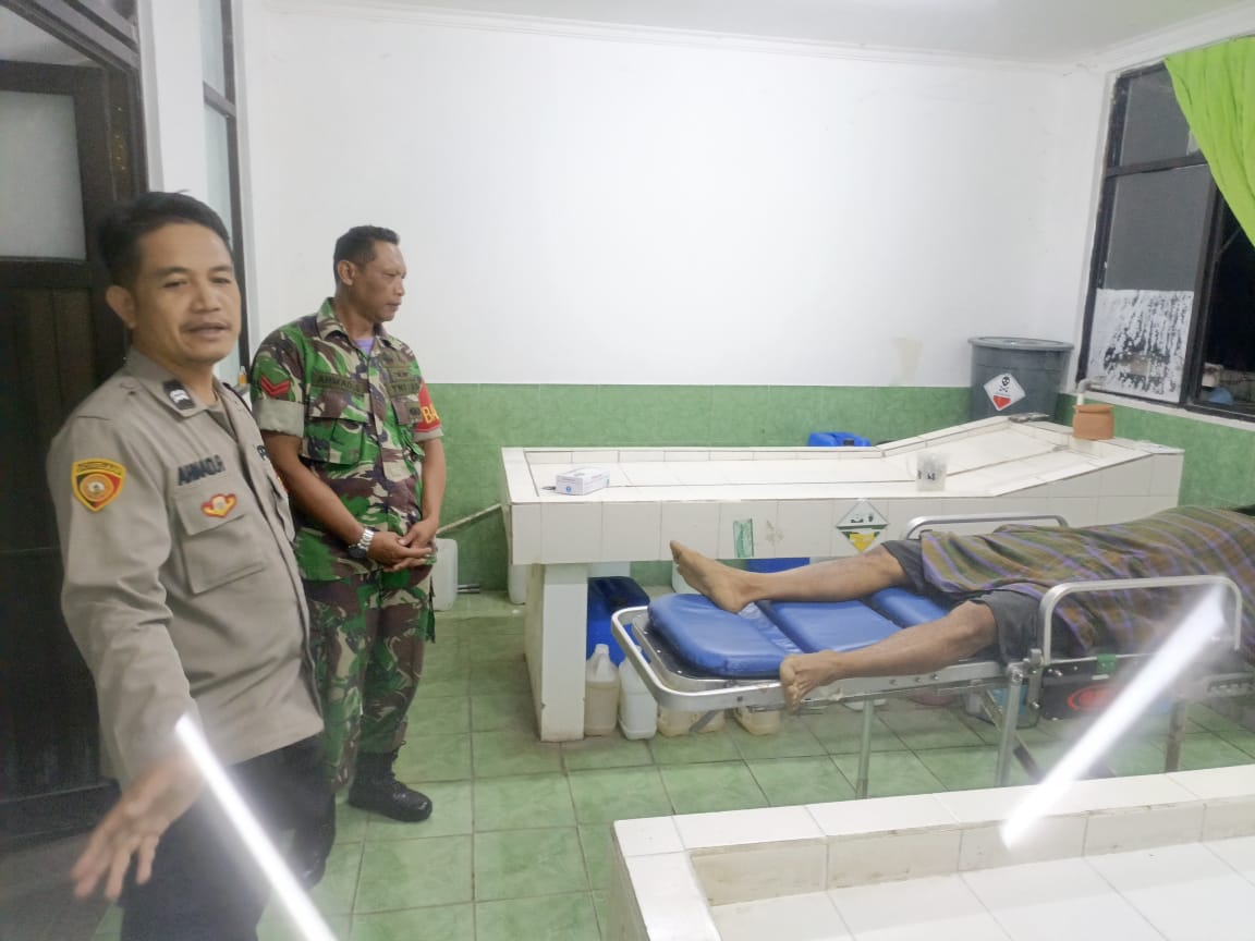 Respon Cepat Babinsa Koptu Ahmad Sobirin Cek Penemuan Mayat di Pabrik Penggilingan Padi Sindangsari