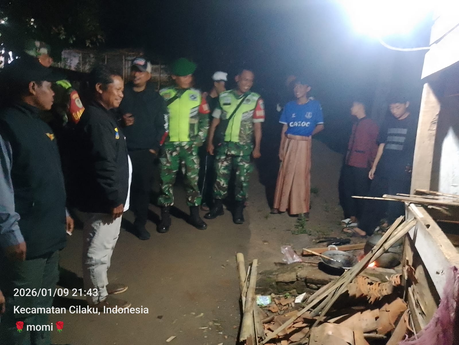 Sinergi Koramil 0608-01/Kota dan Komduk Perkuat Keamanan Desa Cibinonghilir