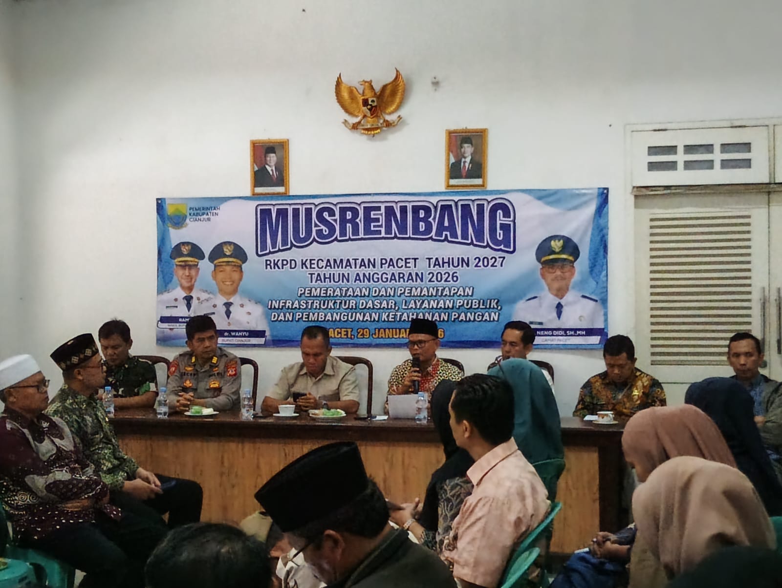 Kawal Aspirasi Masyarakat, Danpos Pacet Peltu Asep Hermawan Hadiri Musrenbang RKPD 2027