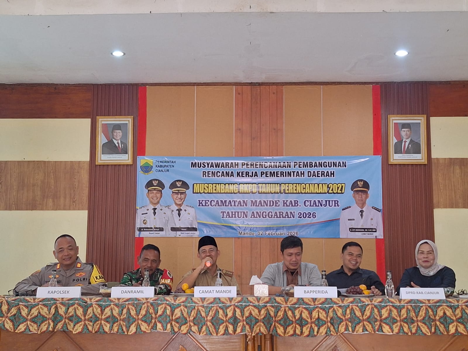 Kawal Pembangunan Wilayah, Danramil 0608-08/Mande Hadiri Musrenbang RKPD Tahun 2027