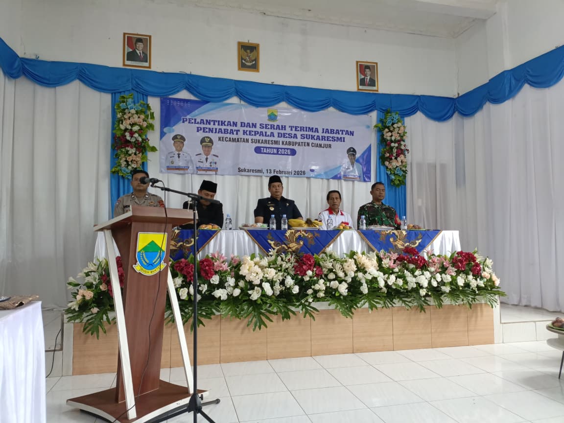 Kawal Pelantikan Pjs Kepala Desa Sukaresmi, Babinsa Sertu Haryono Tekankan Pentingnya Kondusifitas Wilayah