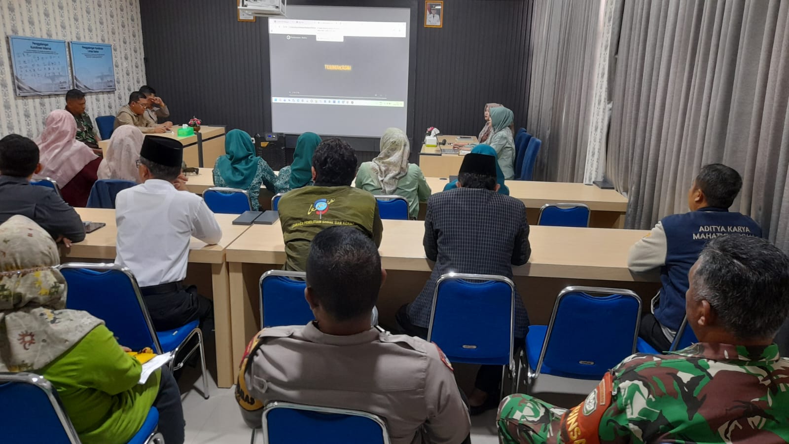 Perkuat Ketahanan Kesehatan Wilayah, Danramil Kota Hadiri Lokmin Triwulanan I Puskesmas Muka