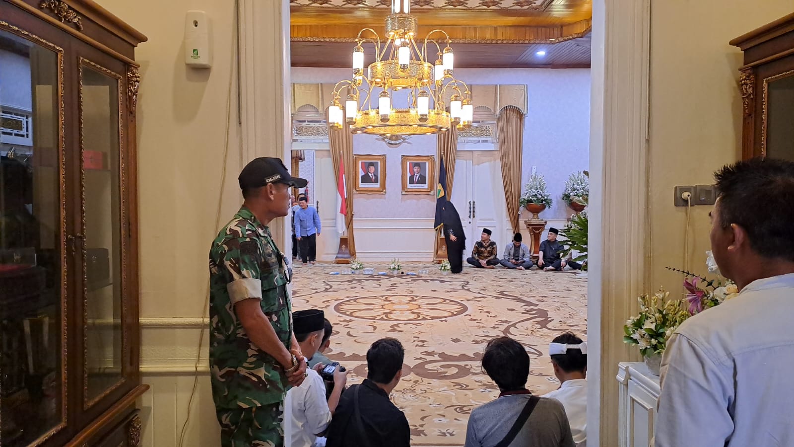 Jamin Keamanan Agenda Utama Daerah, Serka Sulaeman Monitor Silaturahmi Forkopimda Cianjur di Pendopo