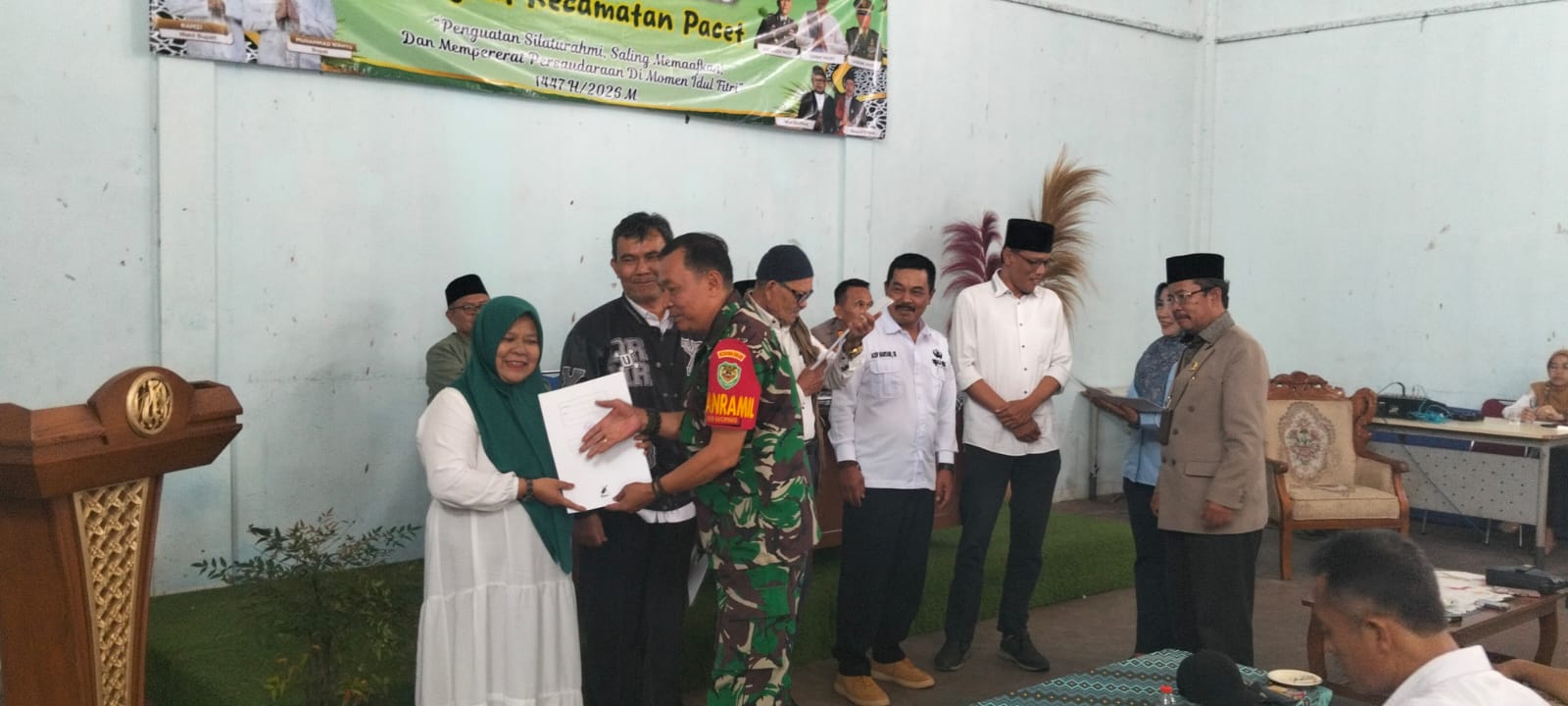 Perkuat Sinergitas Lintas Sektoral, Kapten Kav Ma’rufin Hadiri Halal Bihalal dan Rapat Koordinasi di Cipendawa