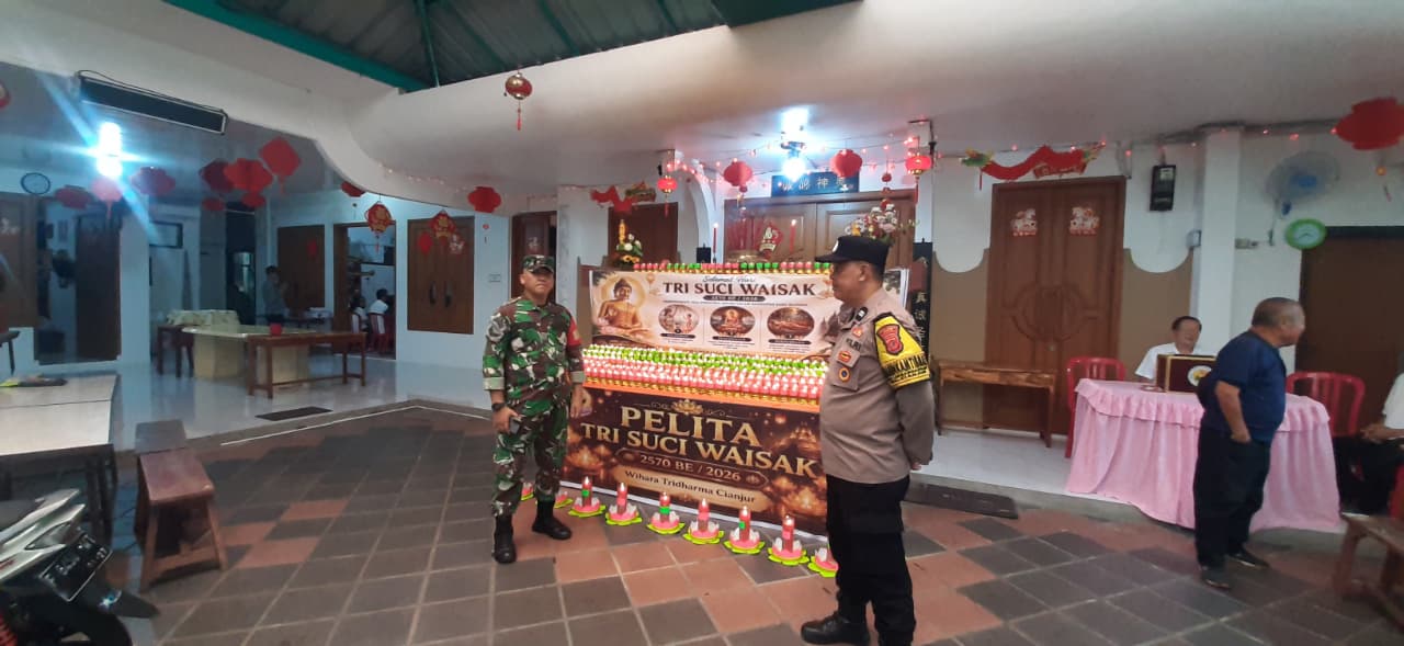 Jamin Kenyamanan Umat, Sertu Dodi Kawal Pengamanan Ibadah Tri Suci Waisak